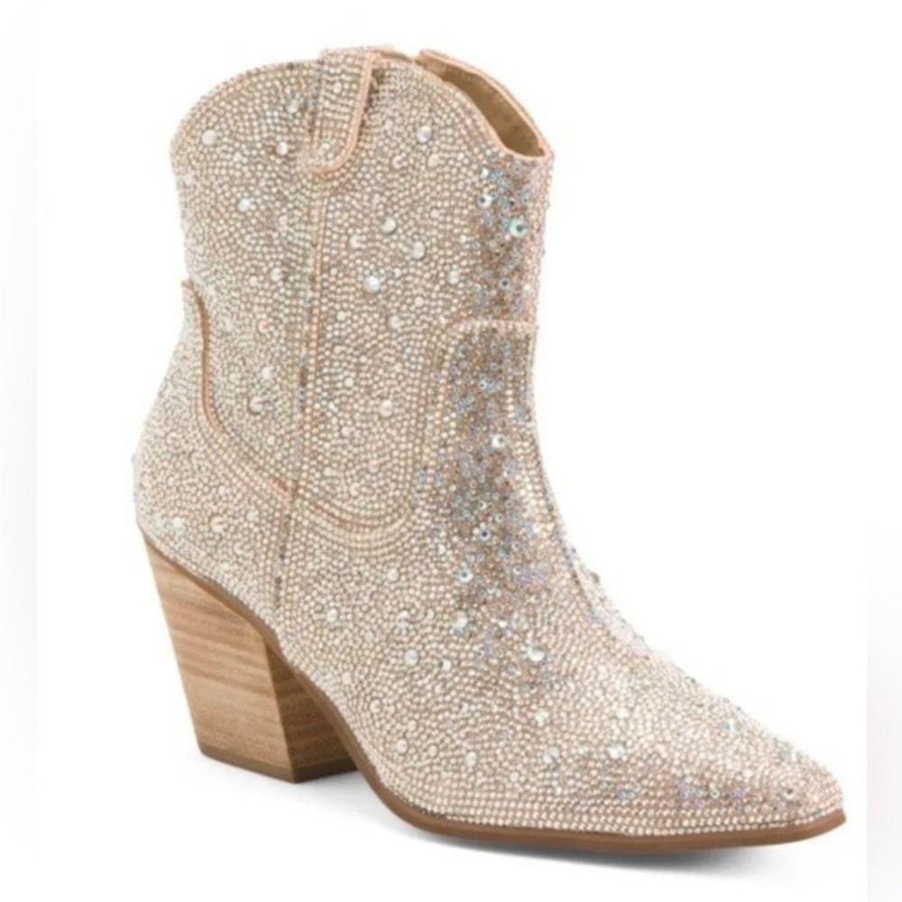 NWB Matisse Shayne Rhinestone Cowboy‎ Ankle western Boots Size 7.5